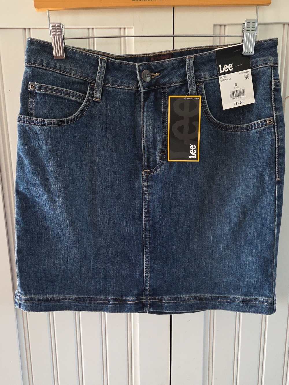 Lee Denim Skirt/Skort Womens 8 NWT